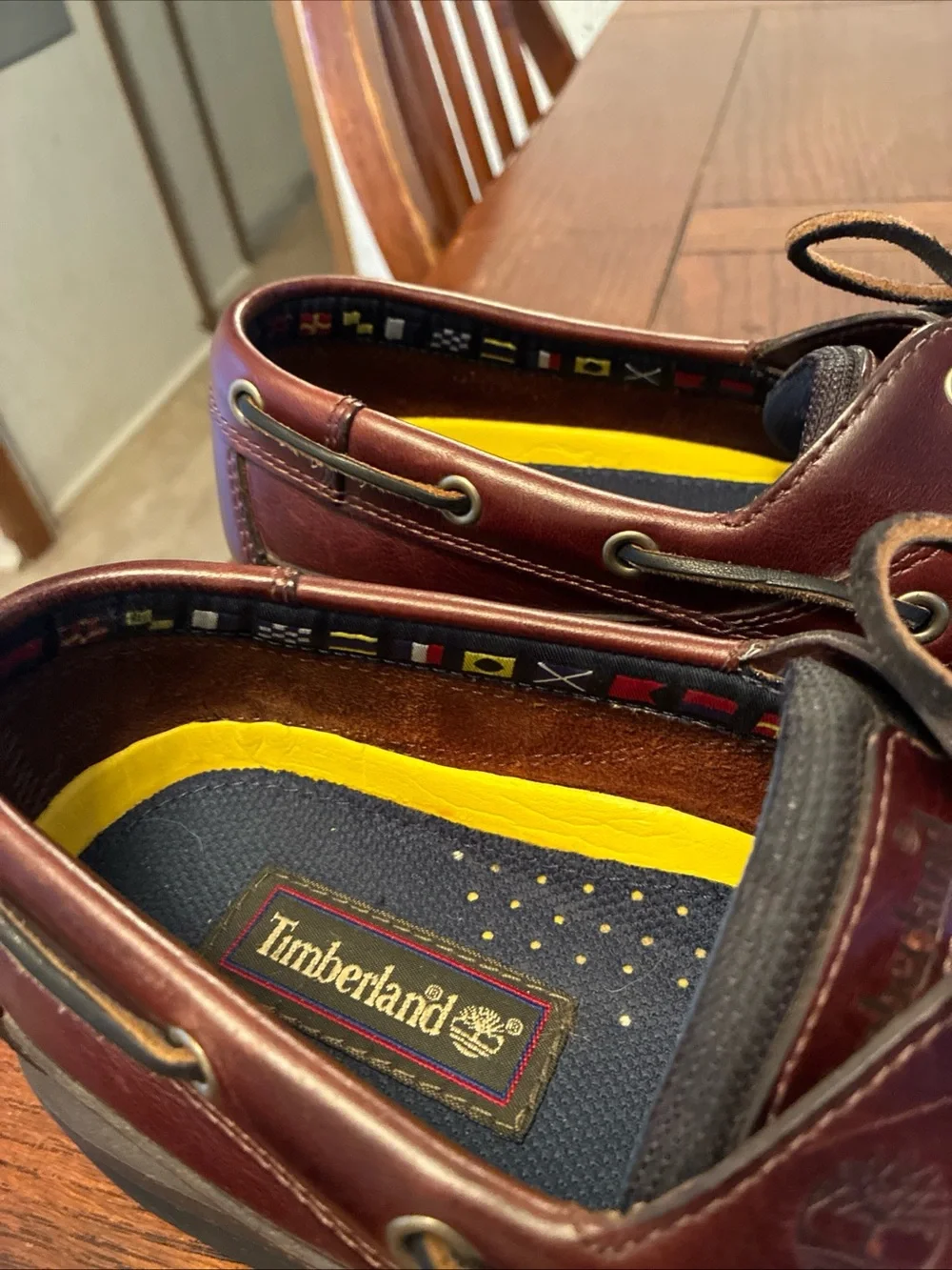Timberland Echo Bay Boat Shoes Men’s 9.5 Leather Vintage 2 Eye Deck Shoes 71026